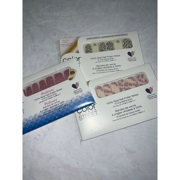 Color Street Other - Color street 2 nail polish pkgs & 1 toe polish pkg
